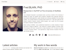 Tablet Screenshot of fredblain.org
